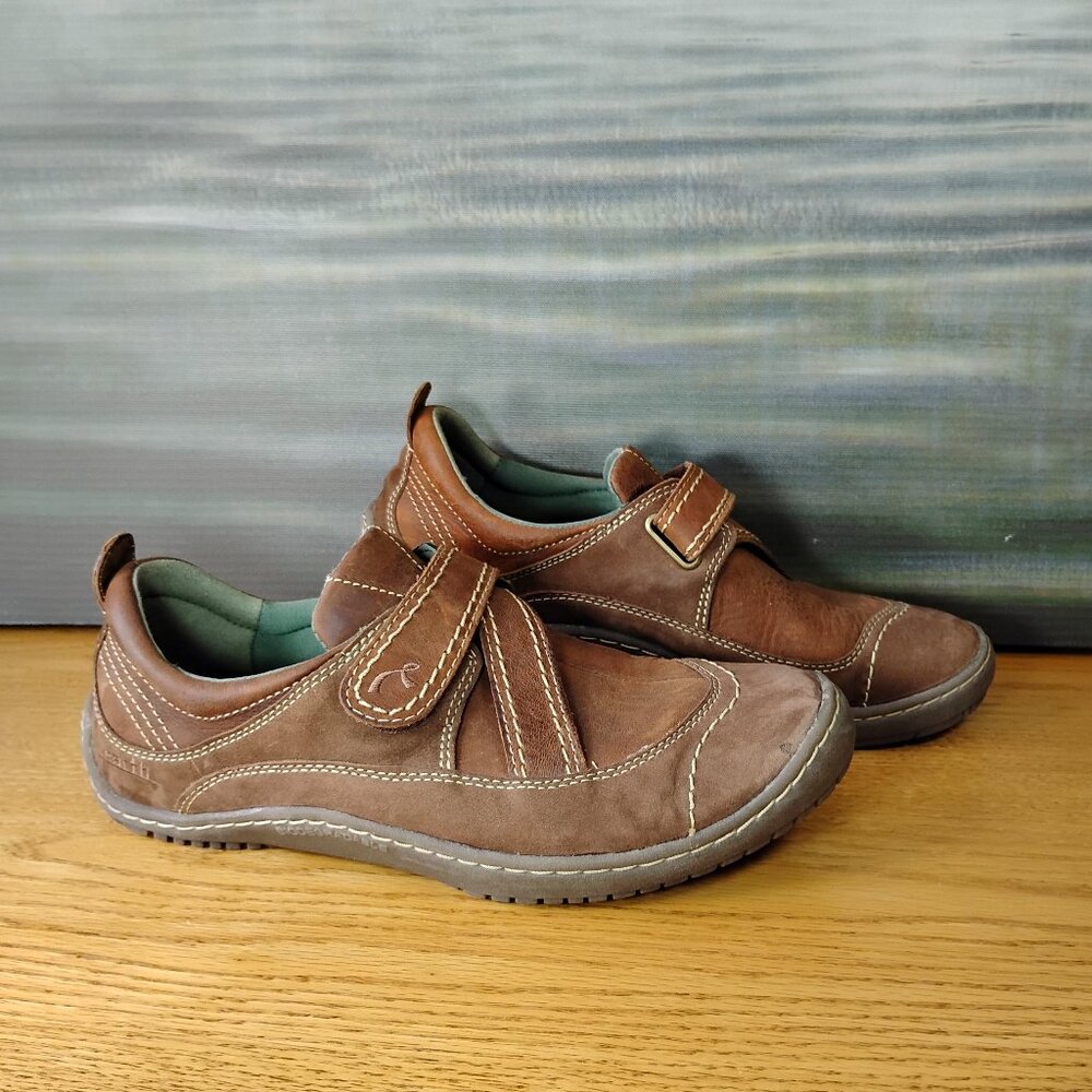 Earth Kalso "Interact" Nubuck Leather Negative Heel Shoes Size 10